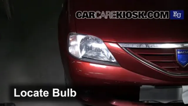 2006 Dacia Logan Prestige 1.6L 4 Cyl. Éclairage Feu antibrouillard (remplacer l'ampoule)